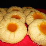 Быстрое кофейное печенье с джемом