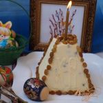 Паска творожная с изюмом и курагой