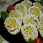 Куриная «колбаса» с макаронами