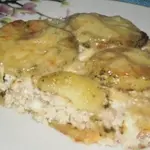 Запеканка из фарша с картофелем