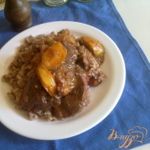 Нежная куриная печень с яблоками