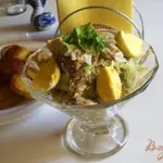 Салат с сардинами