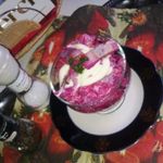 Сельдь с овошами