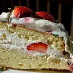 Торт с клубникой
