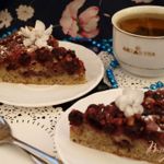 Вишнёвый пирог с шоколадом