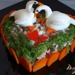Салат Лебединая верность