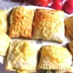 Слойки со шпинатом и сыром.