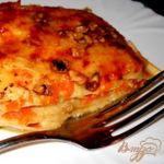 Лазанья с тыквой, сыром и грецкими орехами