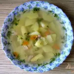 Суп с тунцом и молодой кукурузой