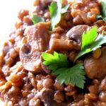 Чечевица с грибами