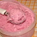 Клюквенное мороженое из творога
