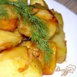 Запеченный картофель с чесноком и паприкой