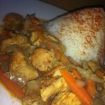 Индейка  с соусом  карри