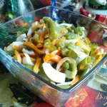 Салат из спаржевой фасоли.
