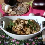 Закуска из баклажан и шампиньонов