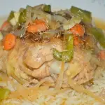 Тушеная курица с элем