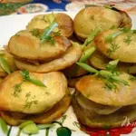 Картофель запеченный с салом по-украински