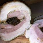 Запеченый бочек с черносливом.
