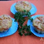 Пикантные тыквенно-сырные кексы