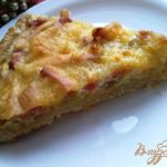 Киш лорен или пирог с луком и ветчиной