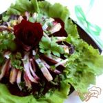 Салат с сельдью под апельсиновым соусом