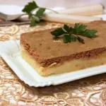 Картофельная запеканка с печеночным суфле