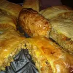 Пирог с горбушей и овощами