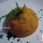 Картофельно-тыквенное пюре с горчицей