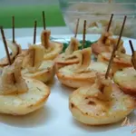 Картофель  запеченный  Кораблики