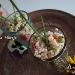 Легкий салат с крупой