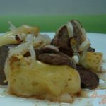 Печень с яблоками