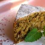 Мятный морковный пирог с грецкими орехами