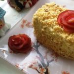 Яблочное пирожное с карамелизированными овсяными хлопьями