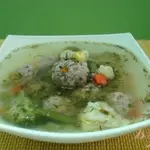 Овощной суп с фрикадельками