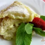 Вареники с творогом, запеченные в сливках