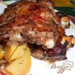 Картошка с ребрышками в духовке