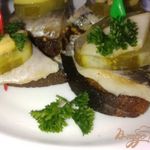 Бутербродики закусочные с сельдью