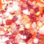 Винегрет со свежей капустой и яблоком