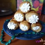 Слоеные трубочки с белковым заварным кремом