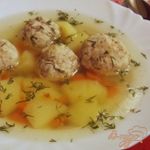 Гречаники в курином бульоне