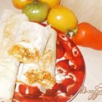 Курица с овощами в лаваше