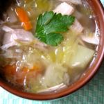 Щи из кислой капусты со свининой