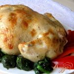 Курица, фаршированная фруктами