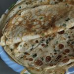 Блинчики с зелёным луком