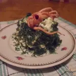 Салат с морским коктейлем