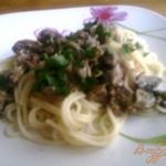 Спагетти с грибами и орехами