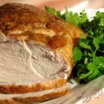 Запеченная свинина с адыгейской солью