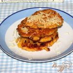 Кукурузные оладьи с беконом