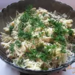 Теплый салат  из языка Новость
