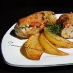 Куриные котлеты с болгарским перцем и беконом